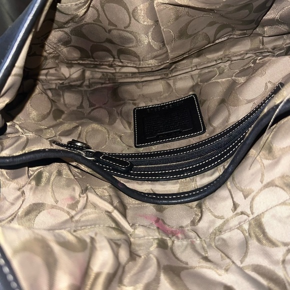 Vintage Coach black leather soho  Y2K bag 9248 - Picture 11 of 15
